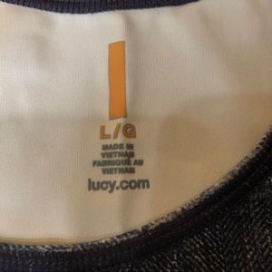Lucy Other - Lucy sportbra top in denim patterned fabric. Sz L Lucy Other - Lucy sportbra top in denim patterned fabric. Sz L